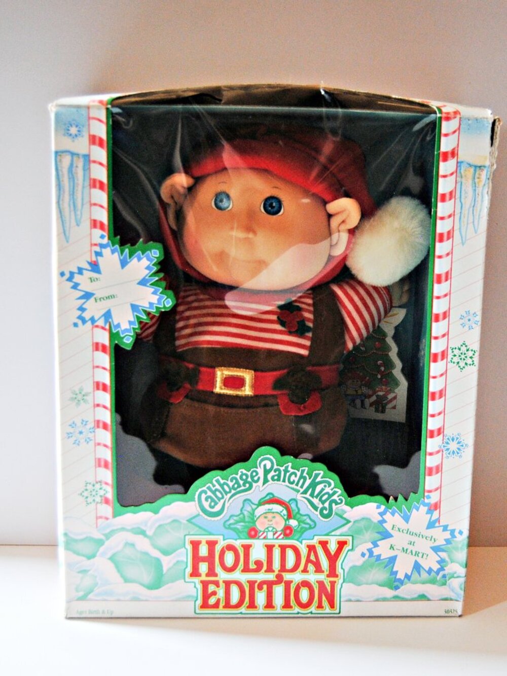 1992 ELF Cabbage Patch Kids Holiday Edition Doll K-Mart Exclusive Hasbro CPK Vtg